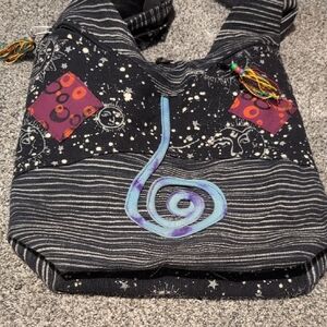 Black and Multicolor Women's Bag